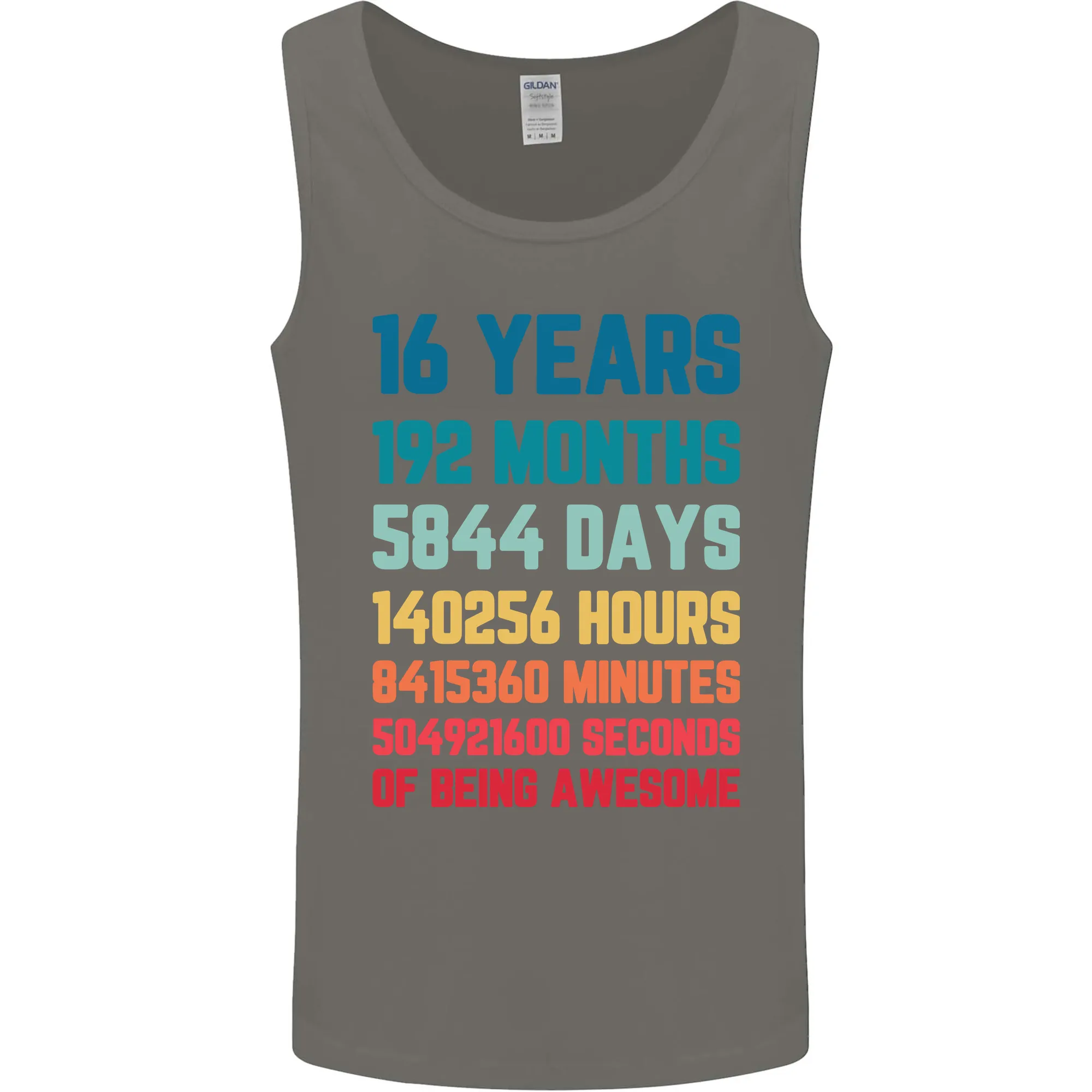 16th Birthday 16 Year Old Mens Vest Tank Top