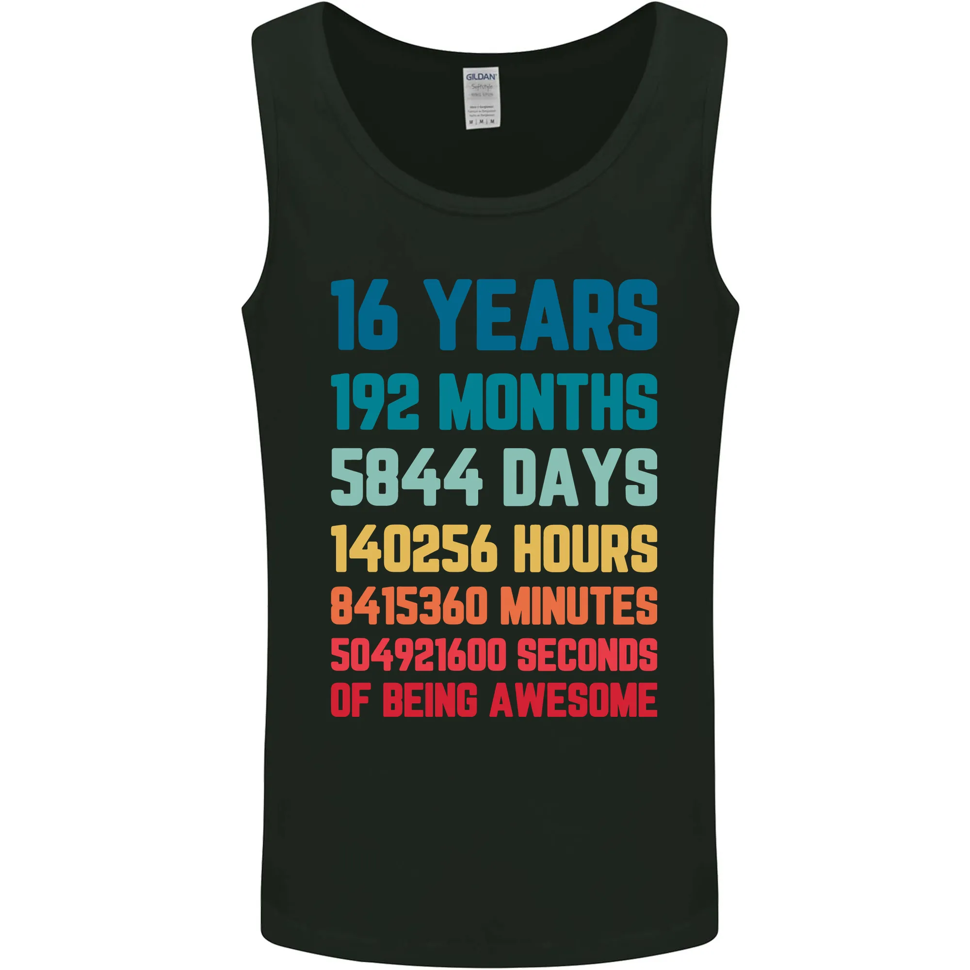 16th Birthday 16 Year Old Mens Vest Tank Top