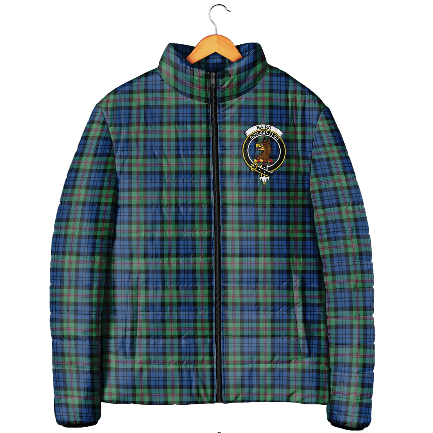 Baird Ancient Tartan Padded Jacket with Family Crest