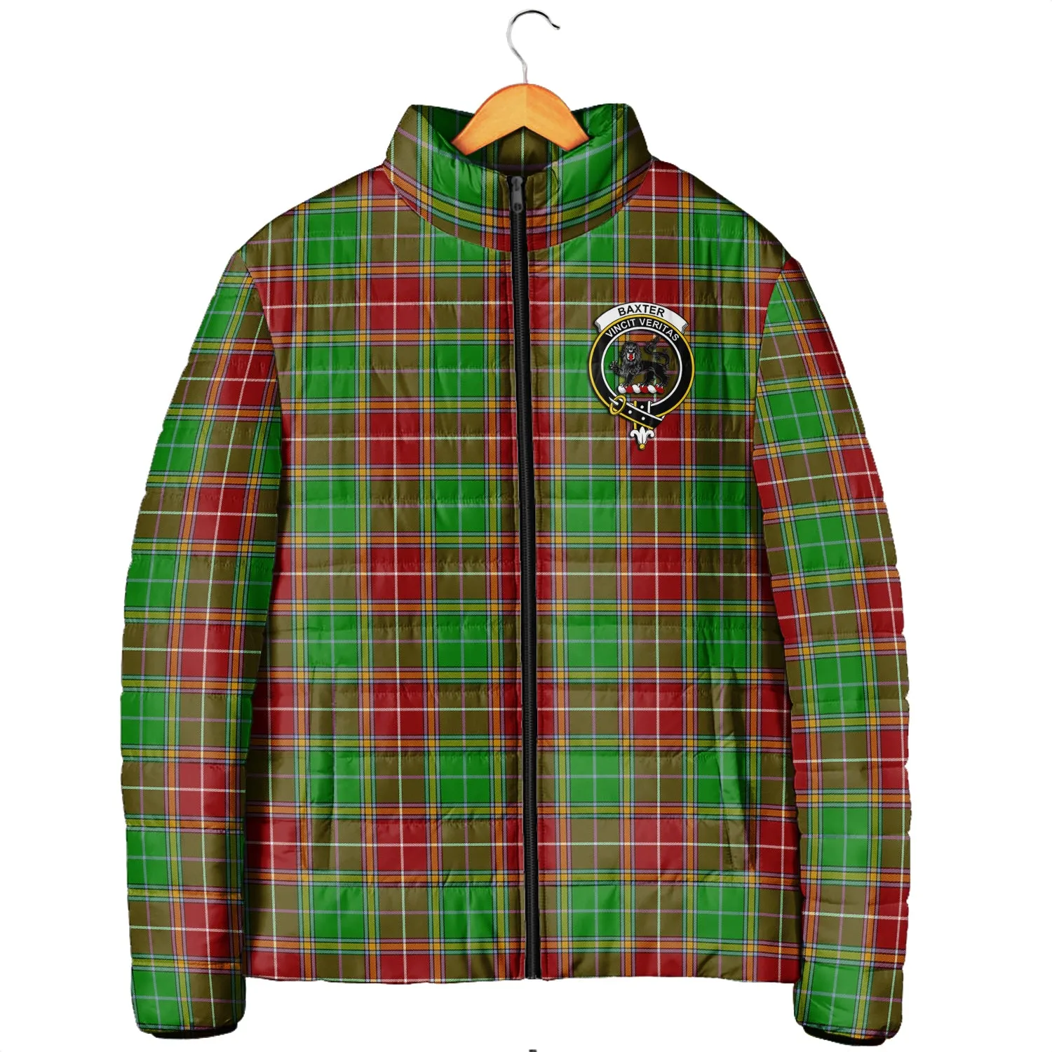 Baxter Modern Tartan Padded Jacket with Family Crest