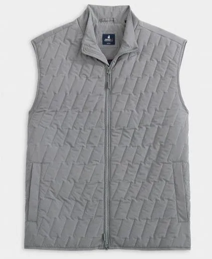 Belfry Quilted Puffer Vest in Concrete by Johnnie-O