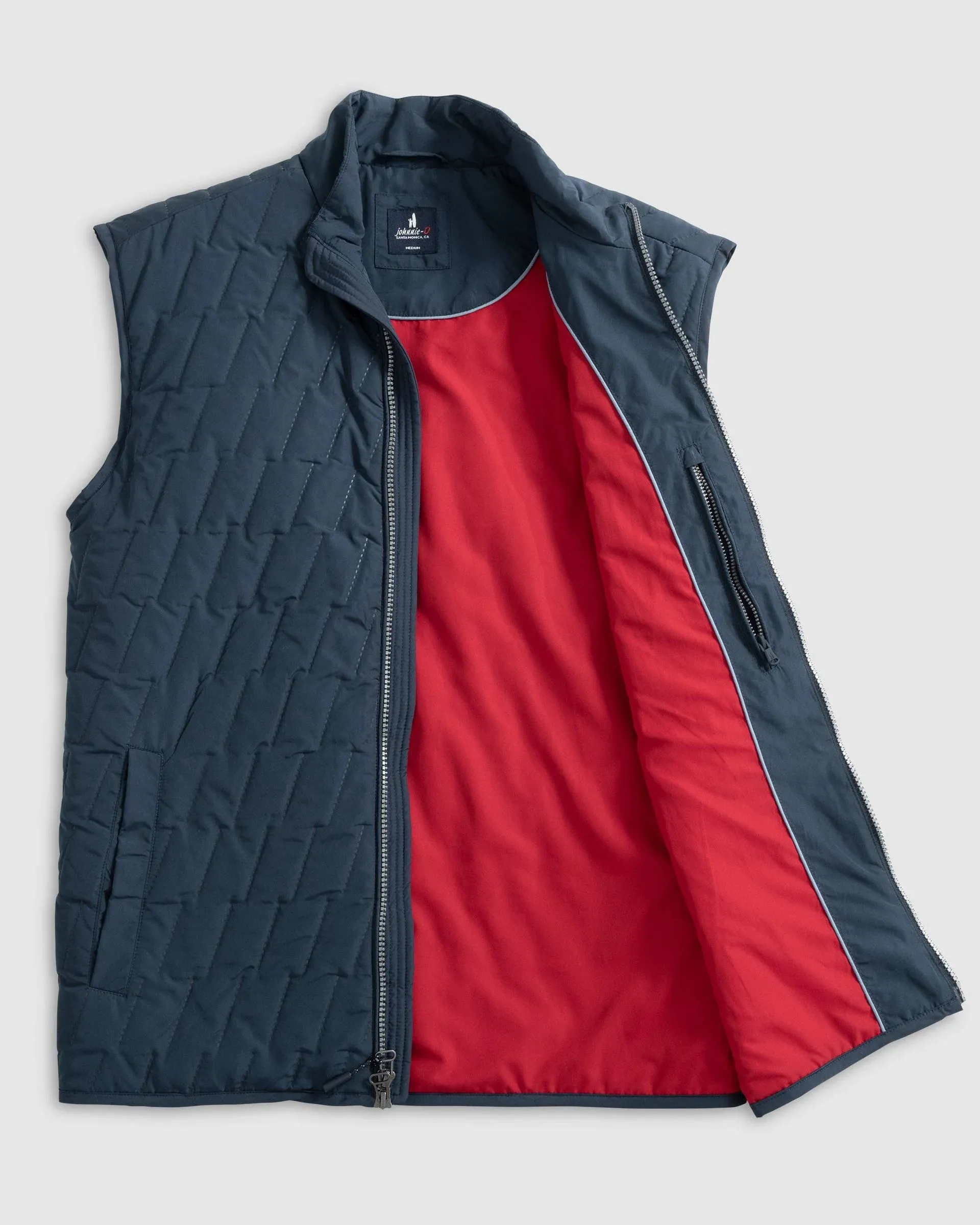 Belfry Quilted Puffer Vest in Space by Johnnie-O