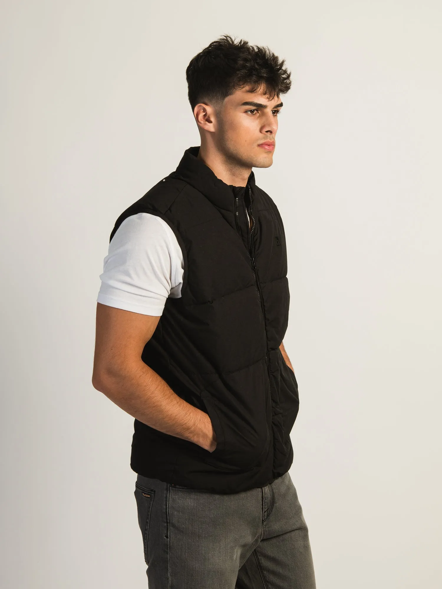 BLEND PUFFER VEST - BLACK