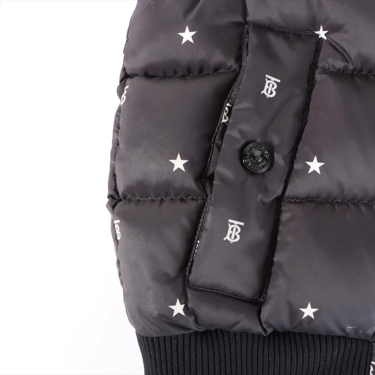 Burberry Kids TB Star Logo Down Vest Black