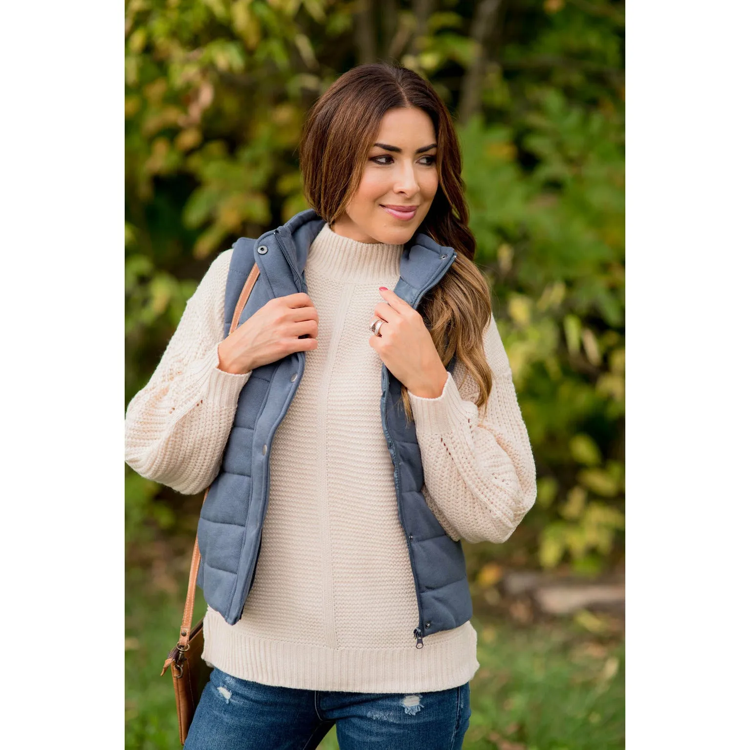 Button Down Puffer Vest