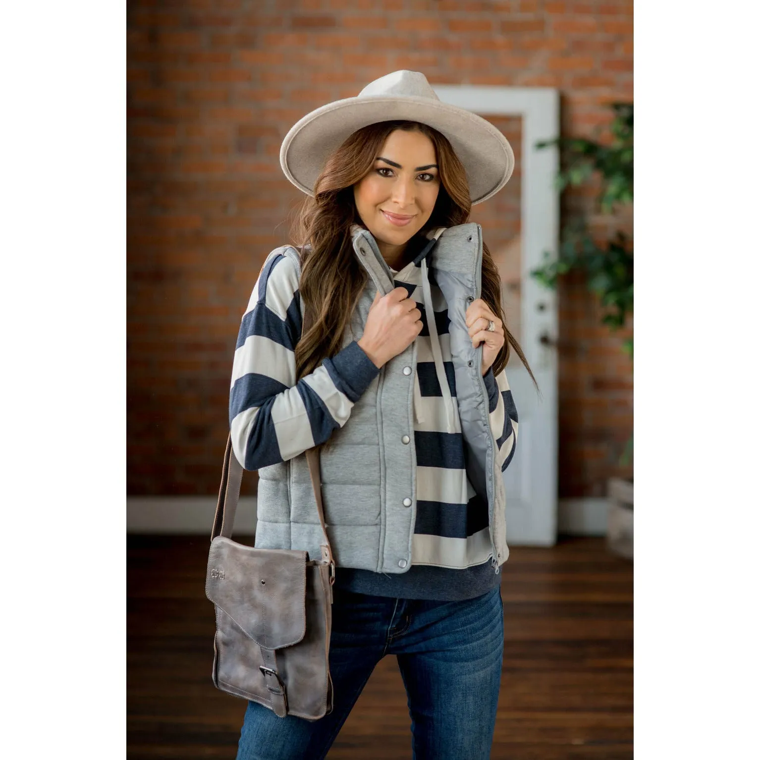 Button Down Puffer Vest