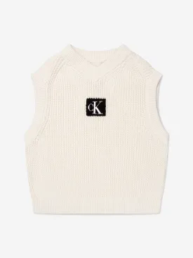 Calvin Klein Girls Monogram Badge Vest