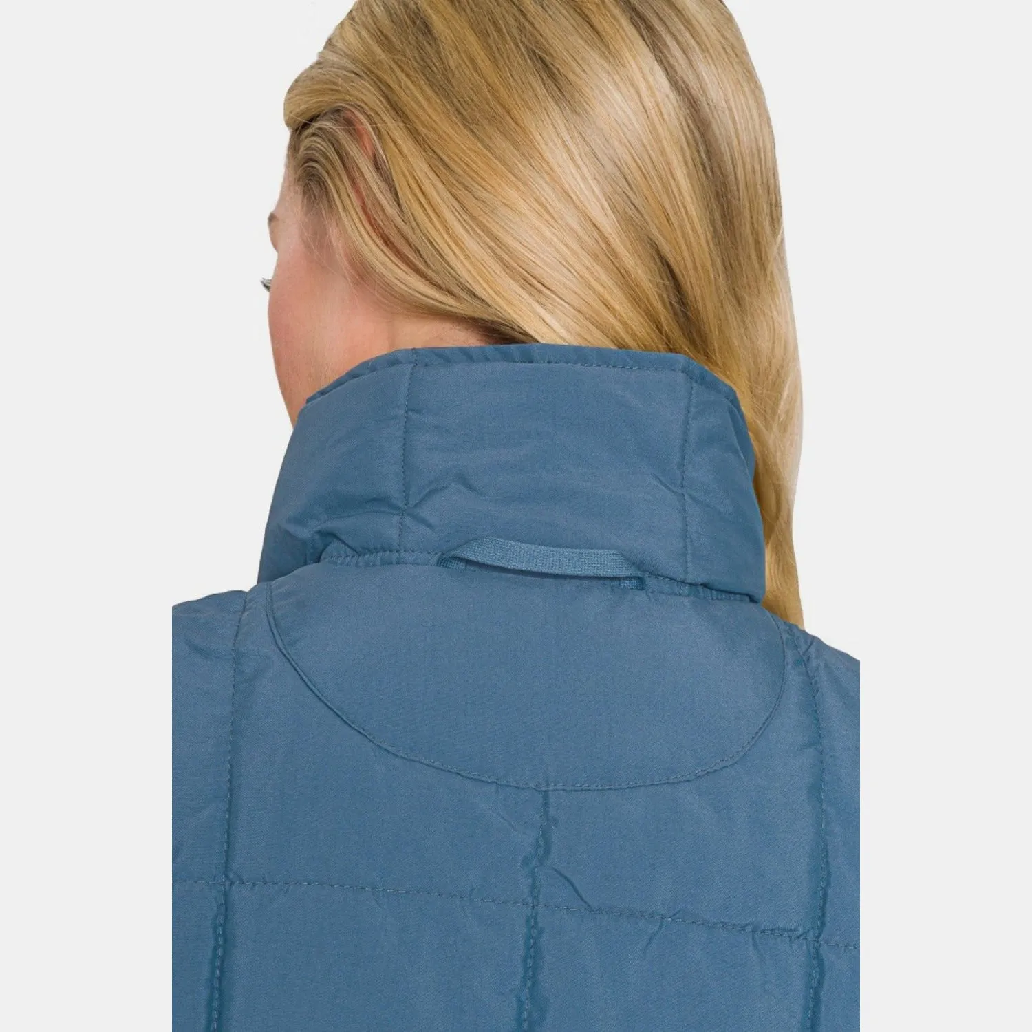 Cameron Dusty Blue Puffer Vest