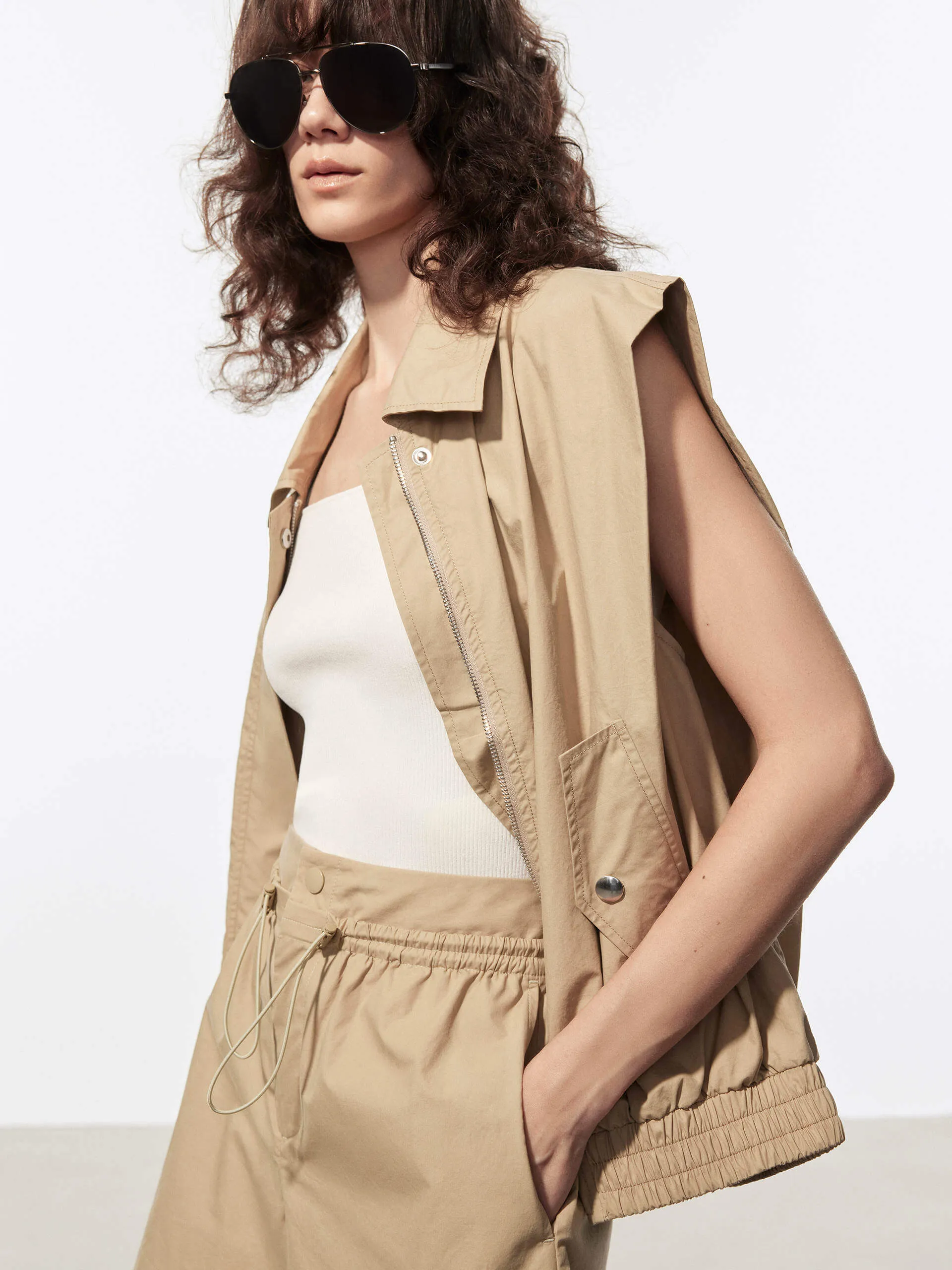 Cotton Sleeveless Jacket