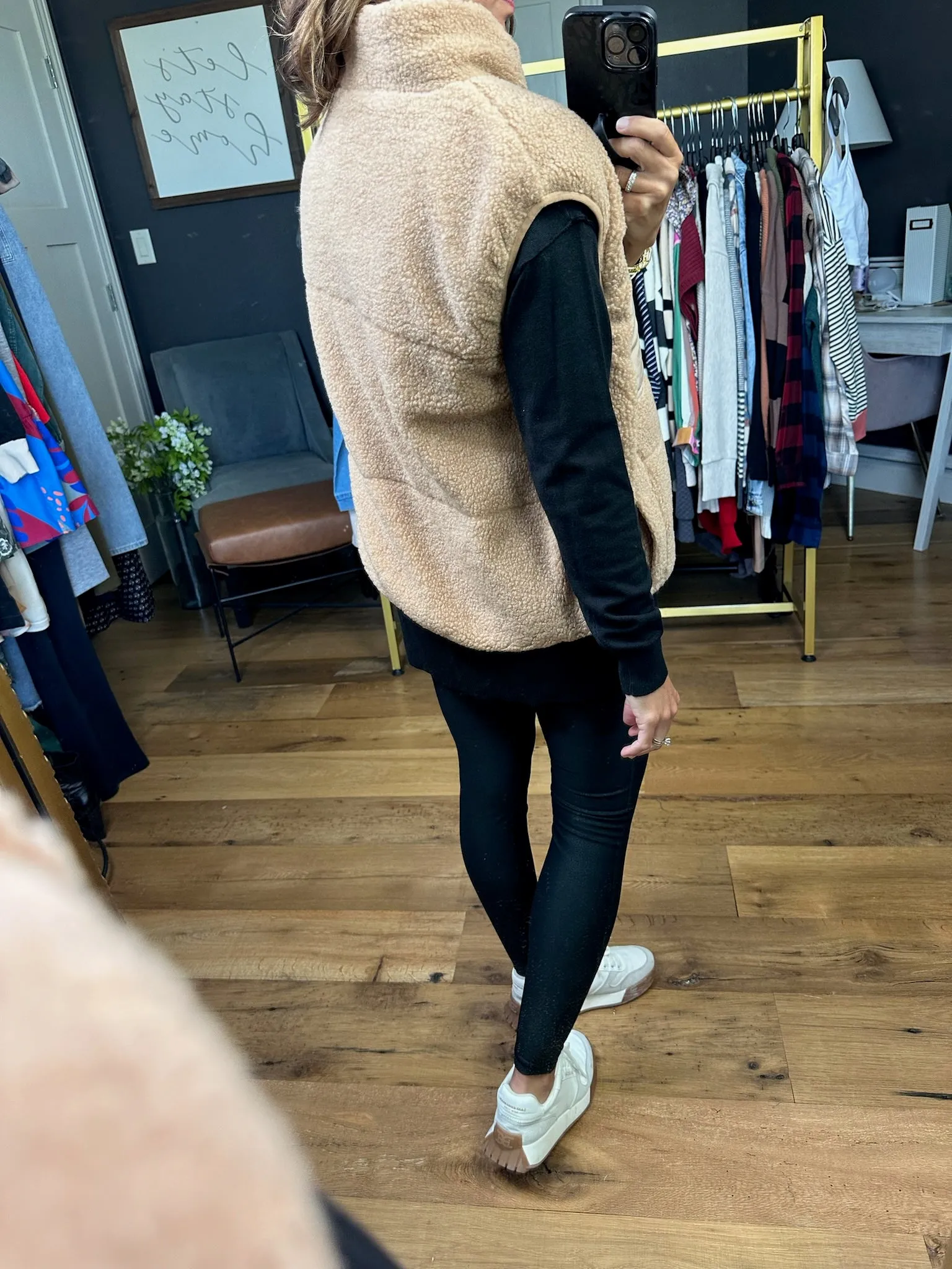 Cozy Time Sherpa Vest - Beige