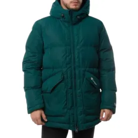 Detachable Hood Puffer Coat - Jeweled Jade