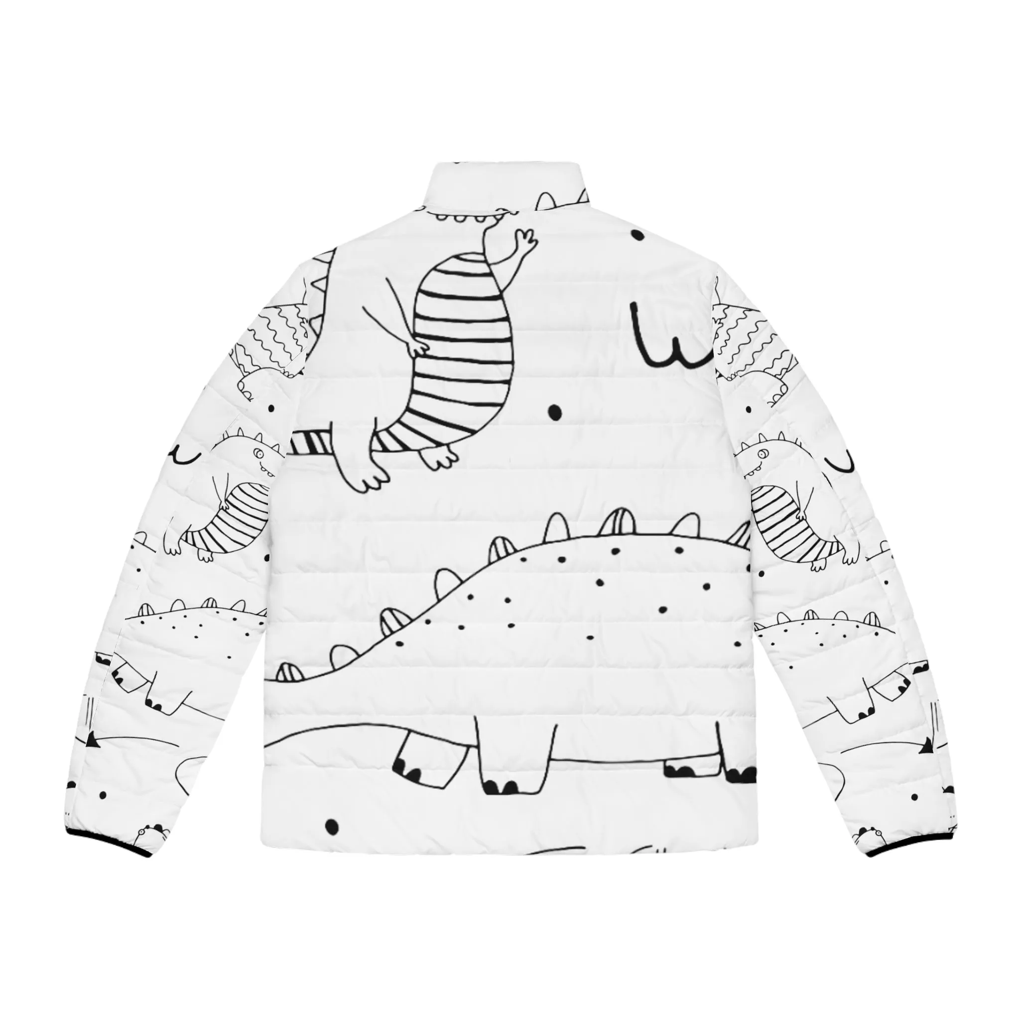 Doodle Dinosours - Inovax Men's Puffer Jacket