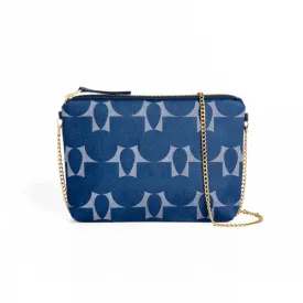 Dulce Crossbody And Clutch Totem Indigo by Lee Coren