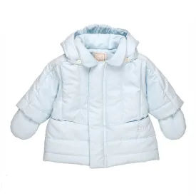 Emile et Rose - Pale blue jacket with mitts, Neil