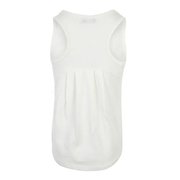 GIRLS WHITE NATURAL TANK TOP