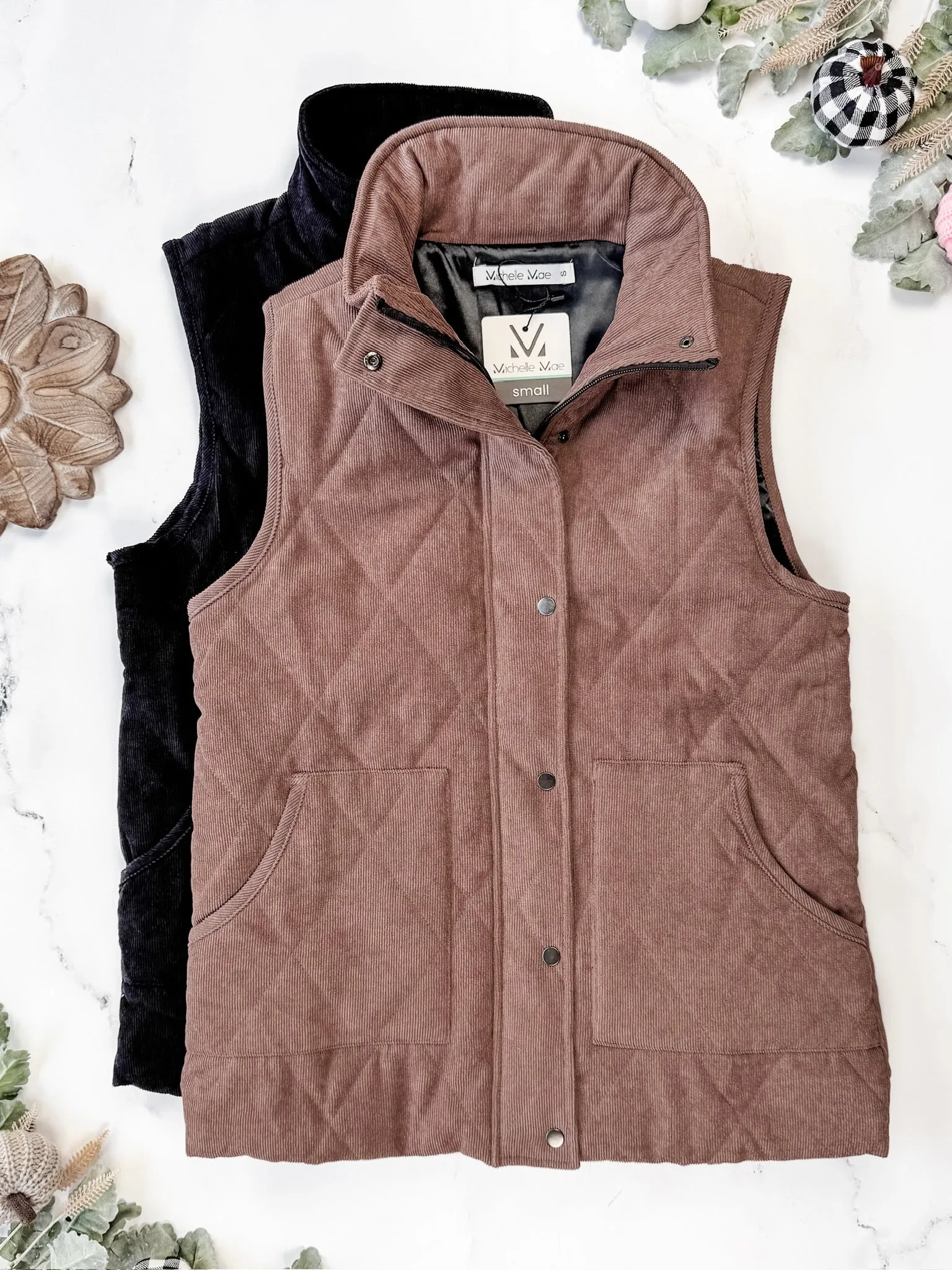 IN STOCK Corduroy Vest - Black