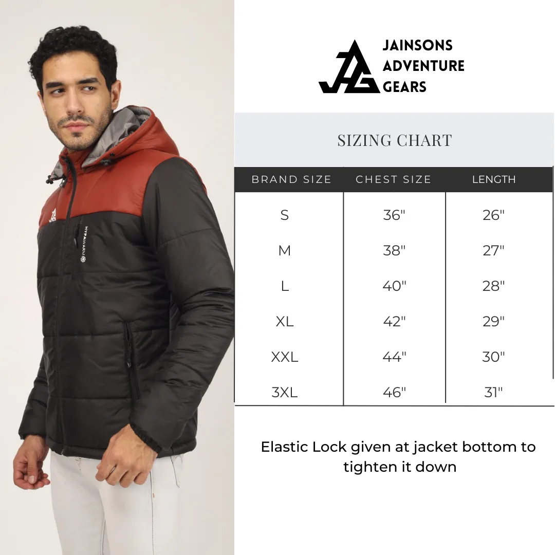 JAG Zanskar Series Ultra Light Minus 5 Quilted Jacket | Polyfill Jacket | Puffer Jacket | Black - Red