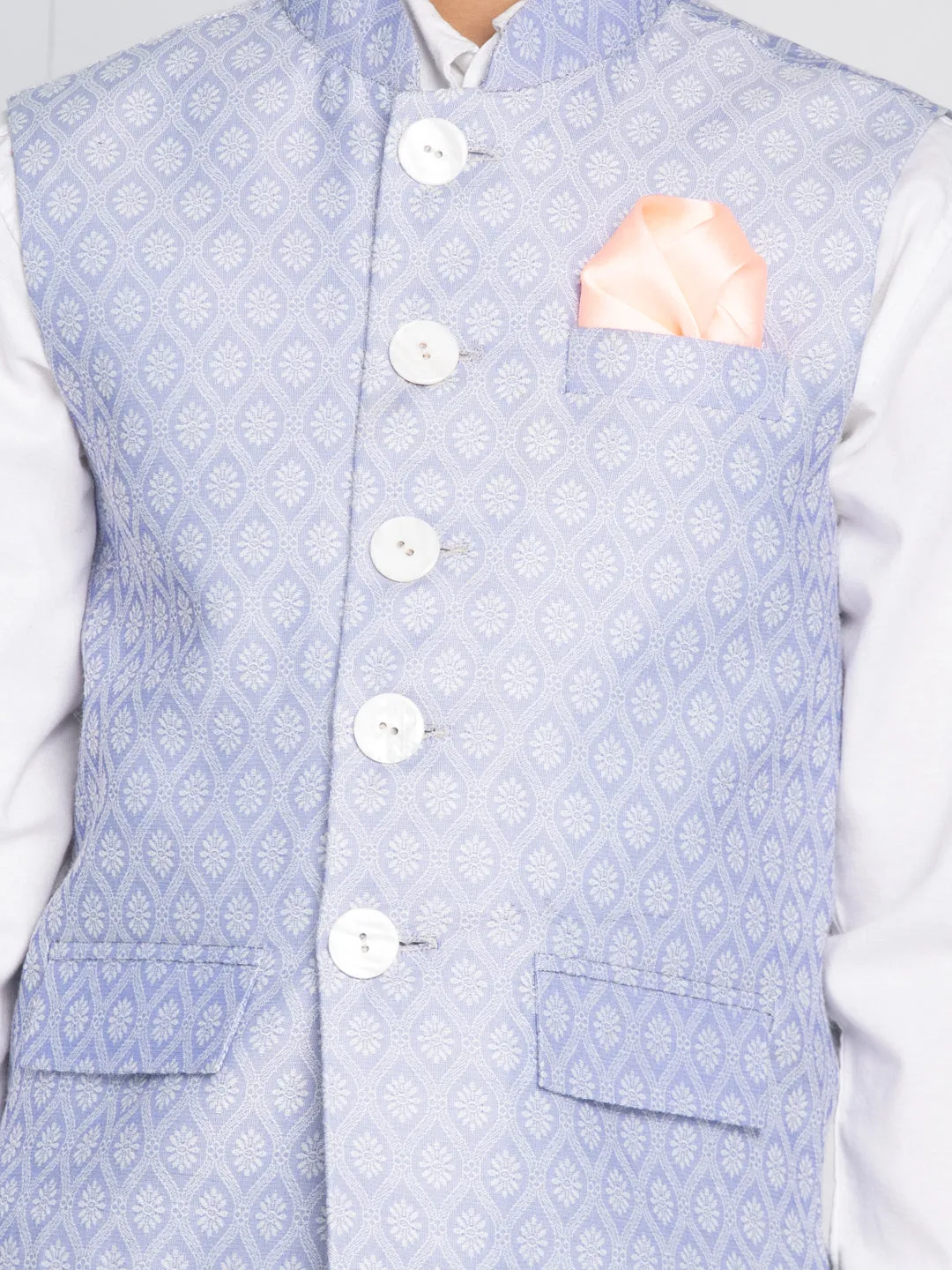 Jashvi Boys Lavender Nehru Jacket