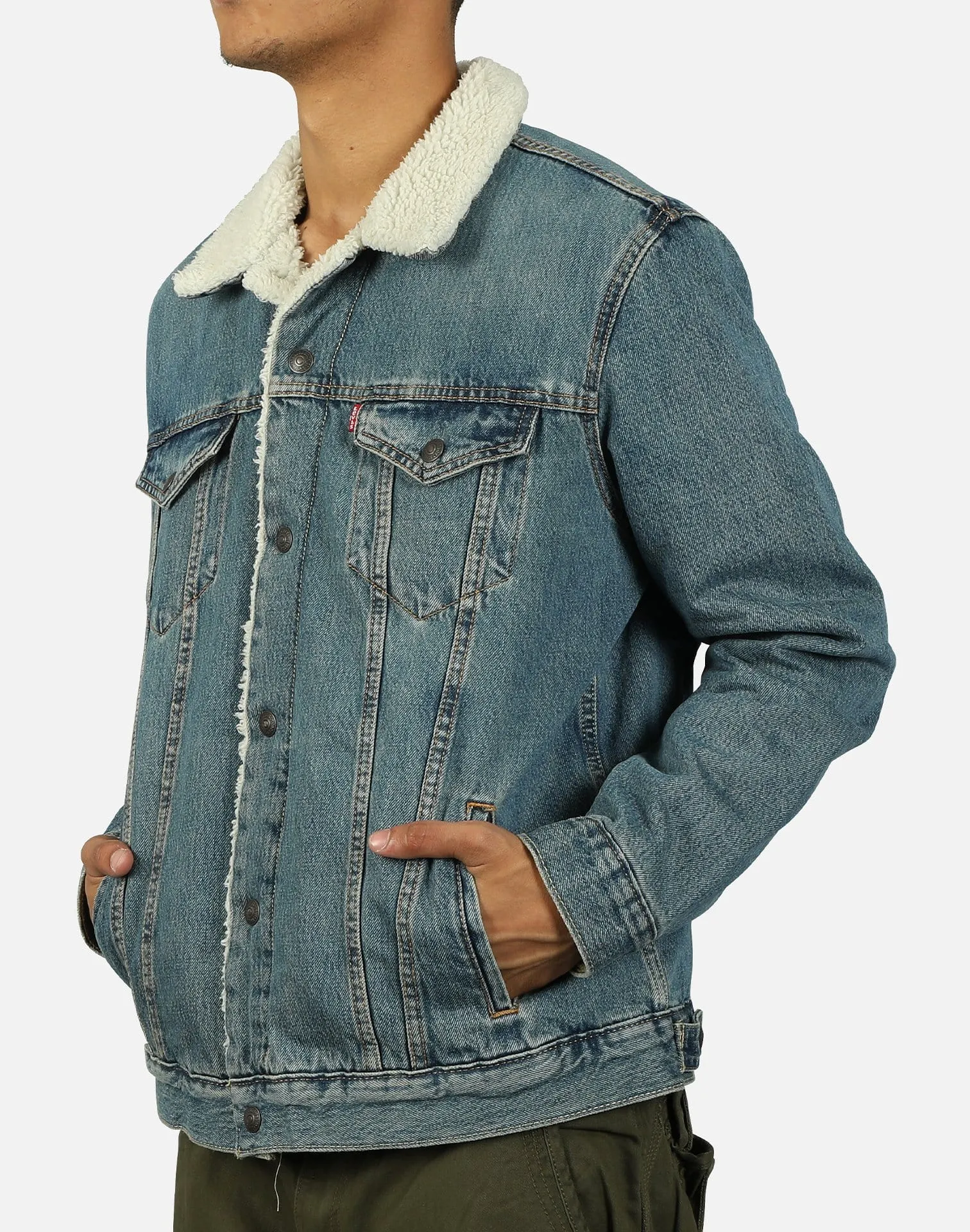 Levi SHERPA TRUCKER DENIM JACKET