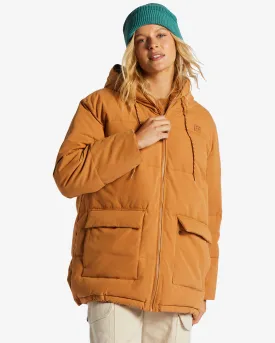 Love On You Hooded Jacket - Caramel