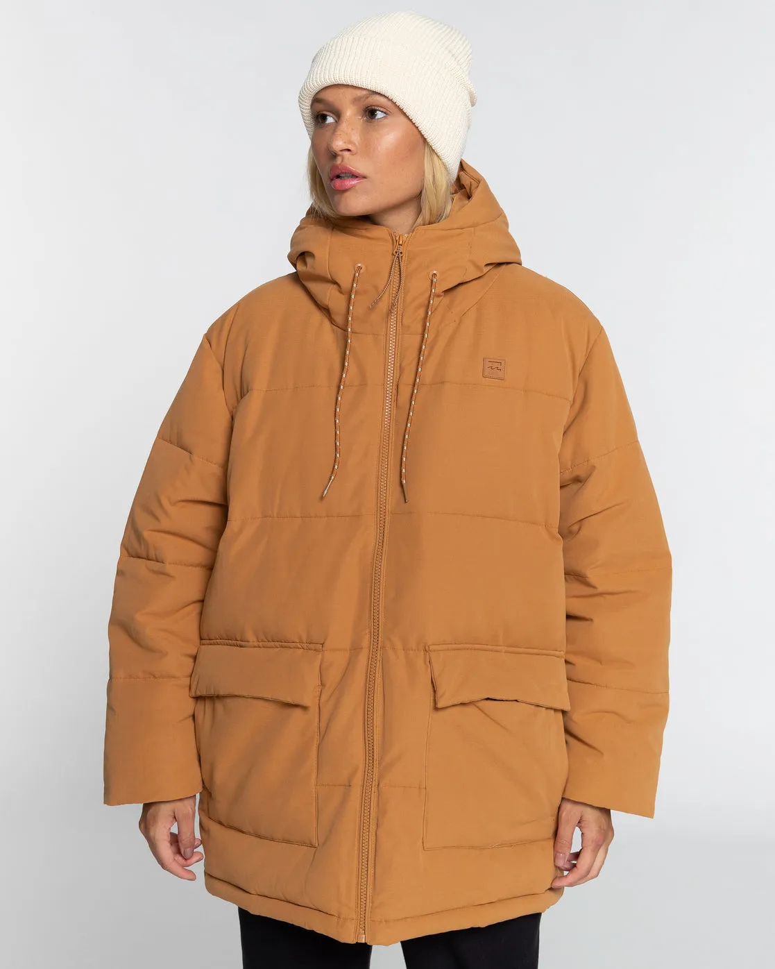 Love On You Hooded Jacket - Caramel