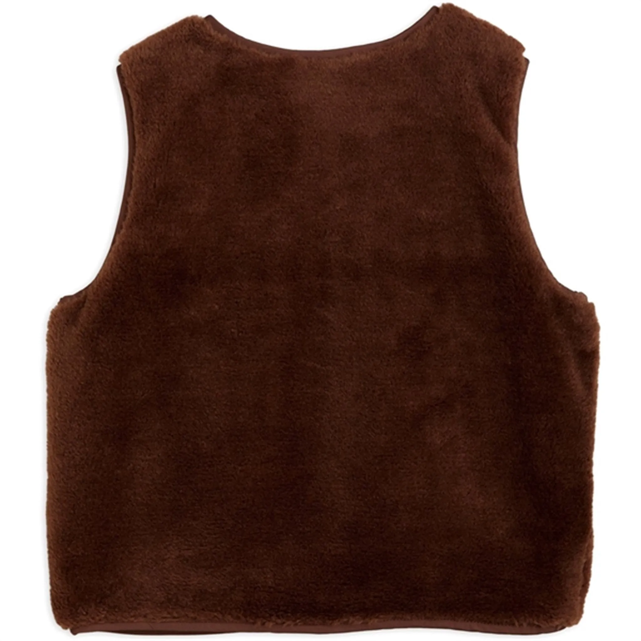 Mini Rodini Bloodhound Faux Fur Vest Brown