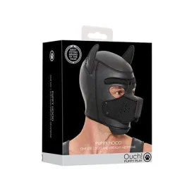 Ouch! Puppy Play Neoprene Puppy Hood Black