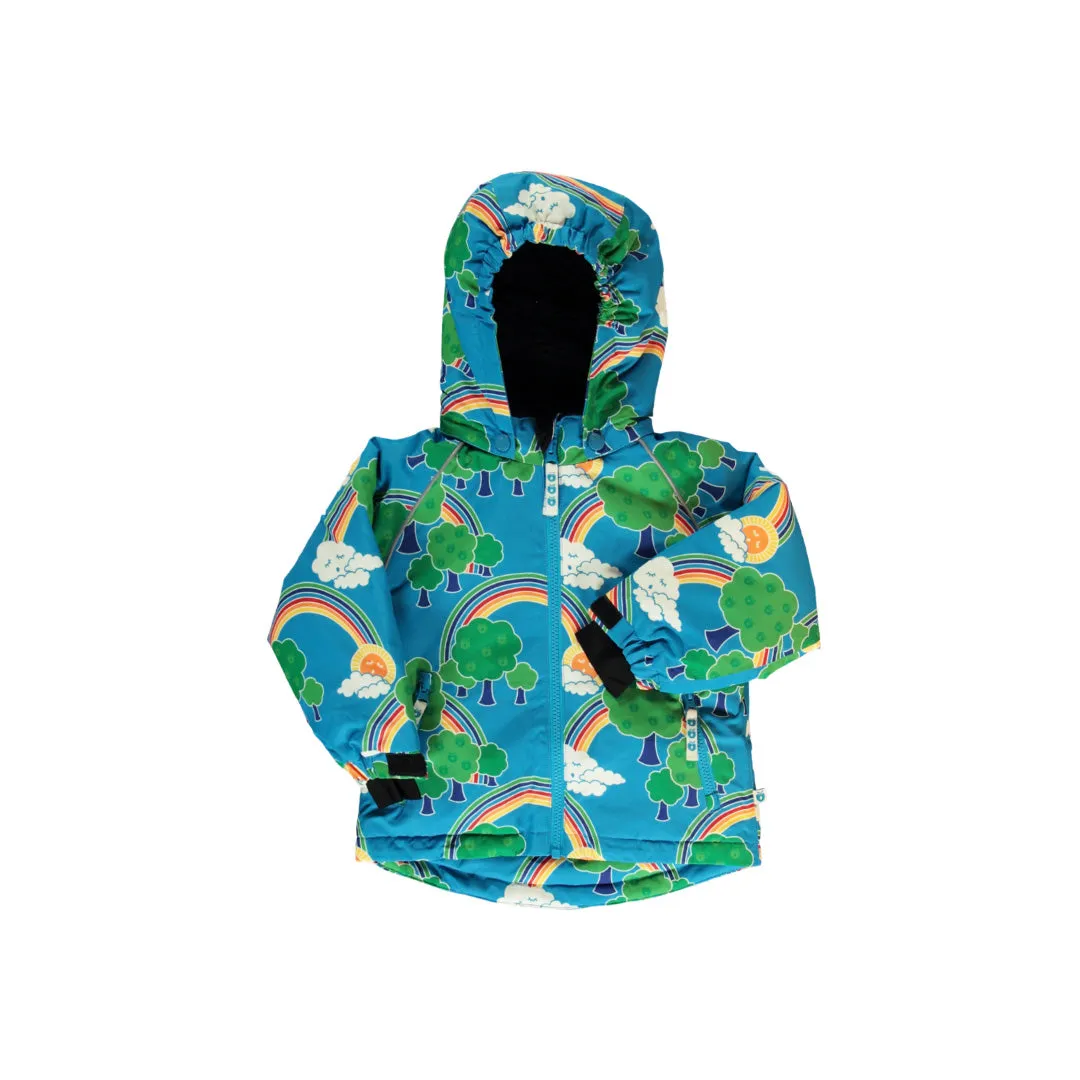 Rainbow Landscape Winter Jacket in Blue - 1 Left Size 11-12 years