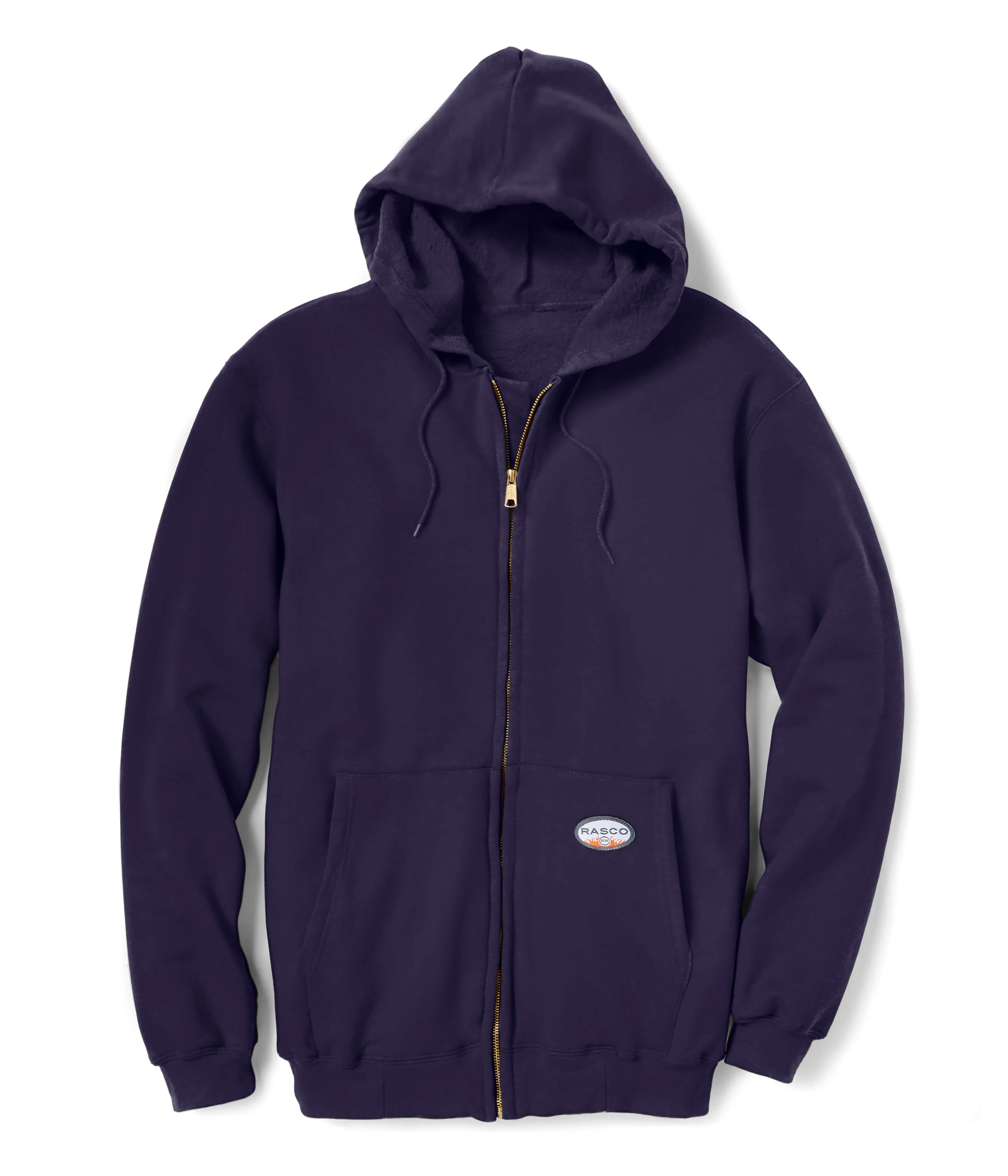 Rasco FR Navy FR Zip Front Hoodie W Removable Hood