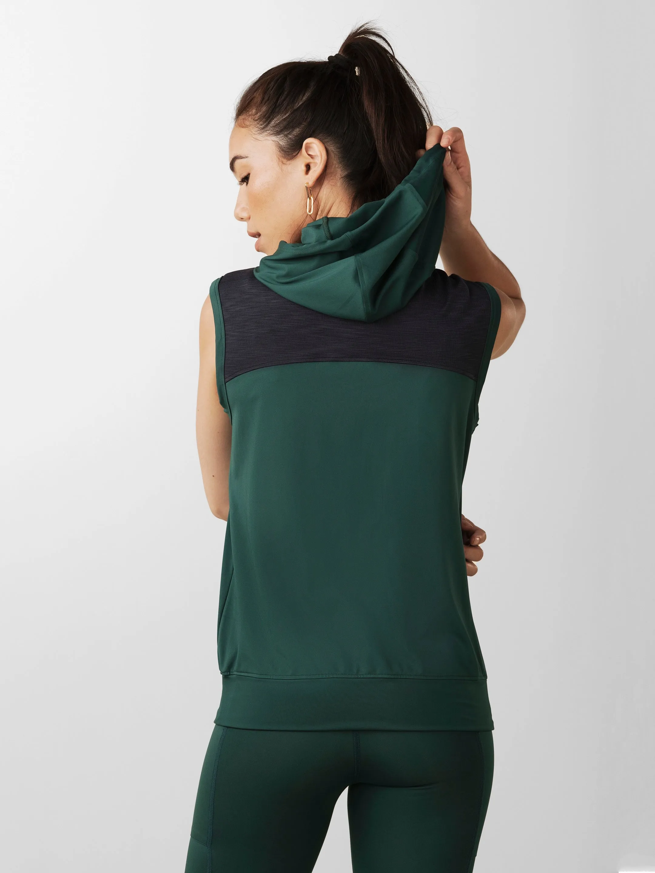 Sleeveless Warm Up Hoodie