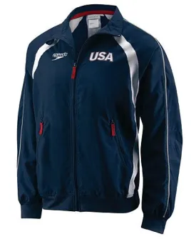 SPEEDO Men&#39;s USA Warm-up Jacket