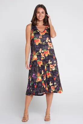 Stella Sleeveless Print Dress - Tropical