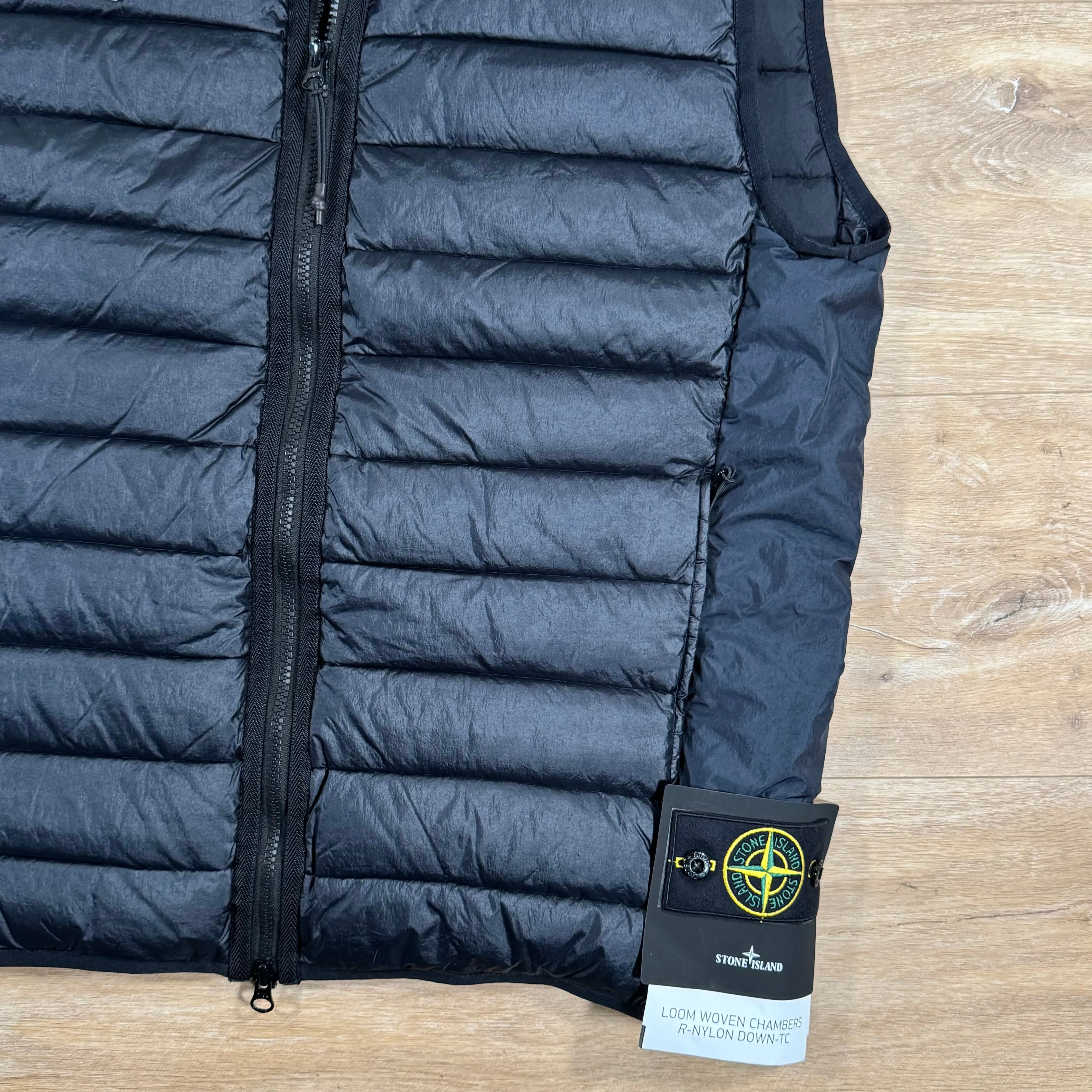 Stone Island Nylon Down-TC Light Vest in Navy