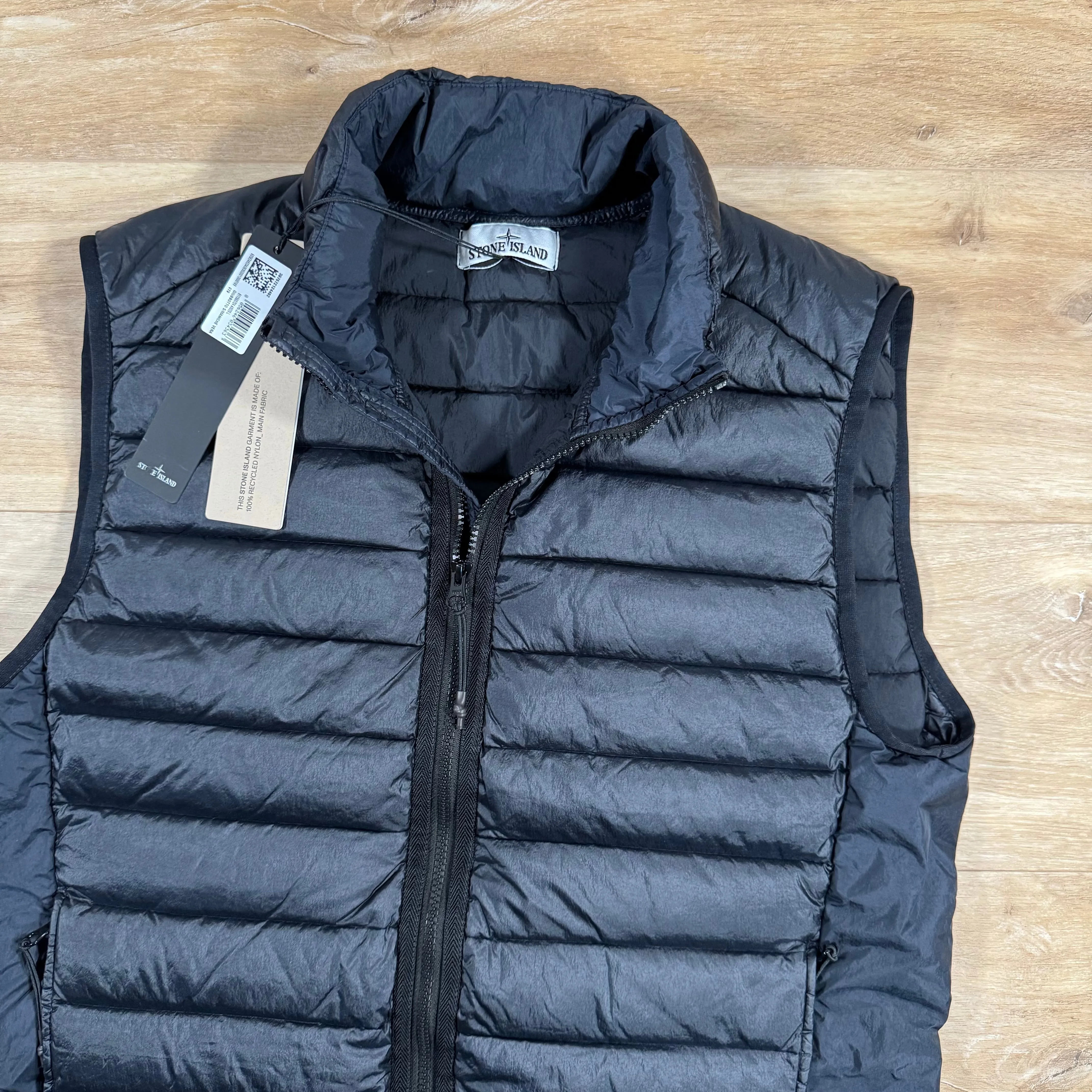 Stone Island Nylon Down-TC Light Vest in Navy