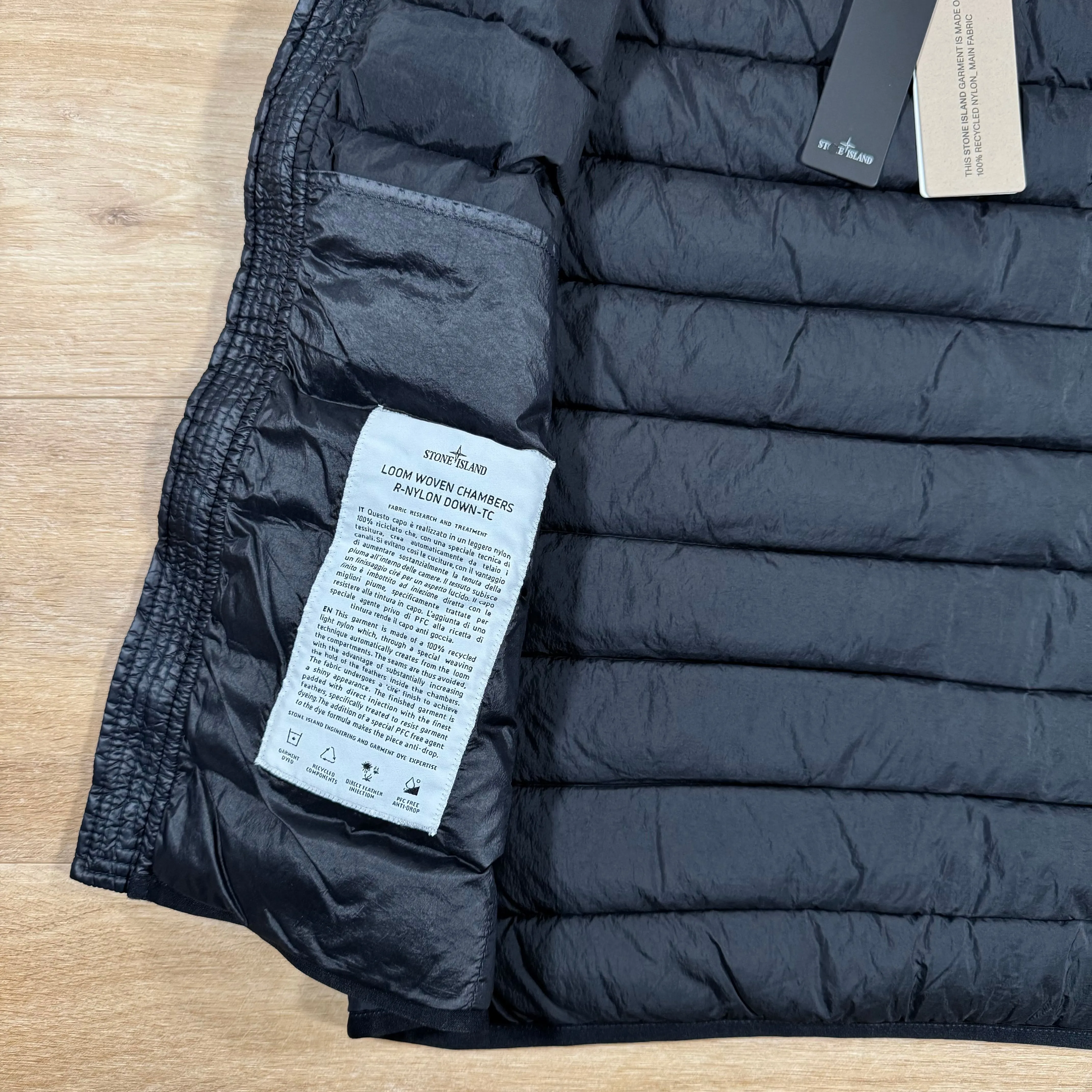 Stone Island Nylon Down-TC Light Vest in Navy