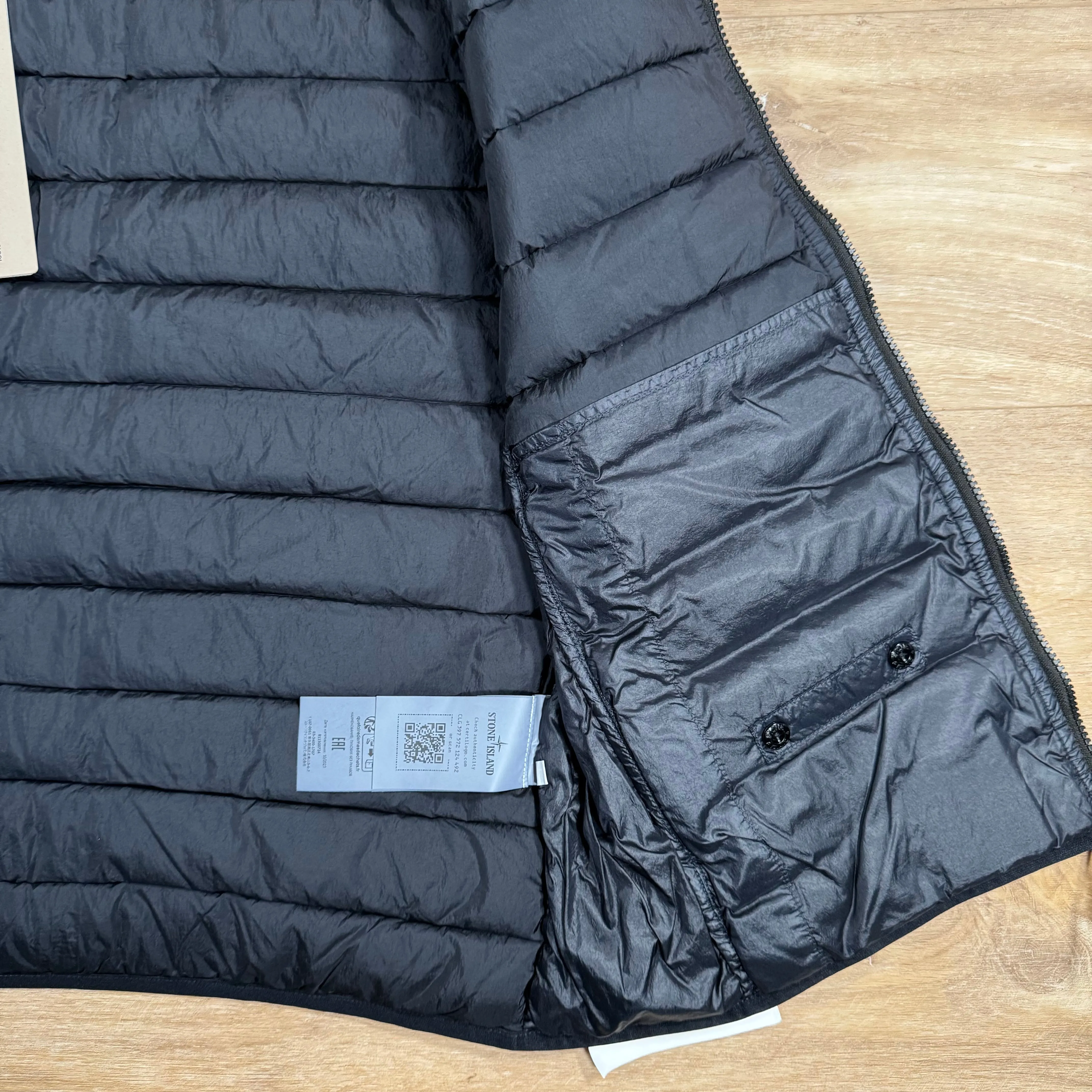 Stone Island Nylon Down-TC Light Vest in Navy