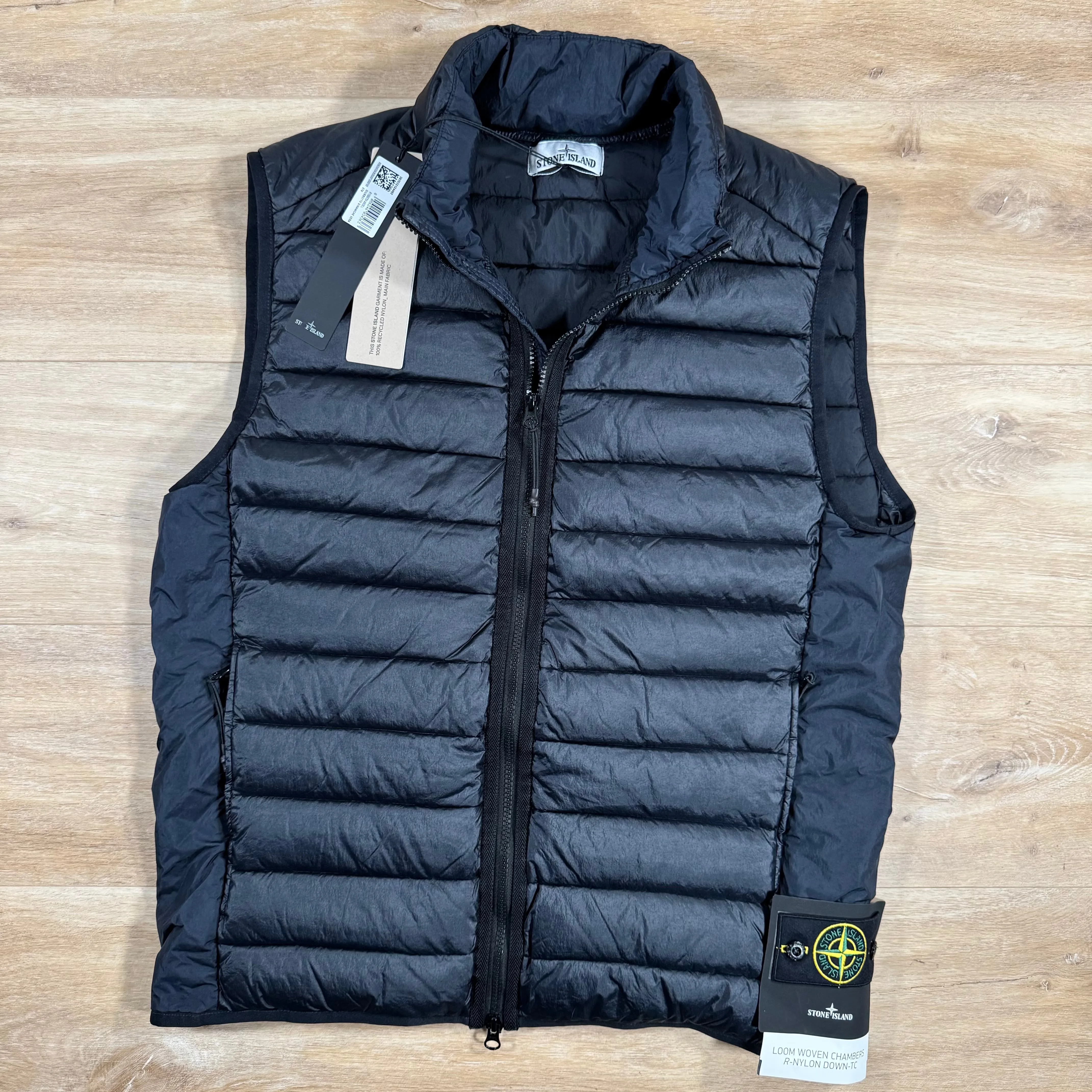 Stone Island Nylon Down-TC Light Vest in Navy