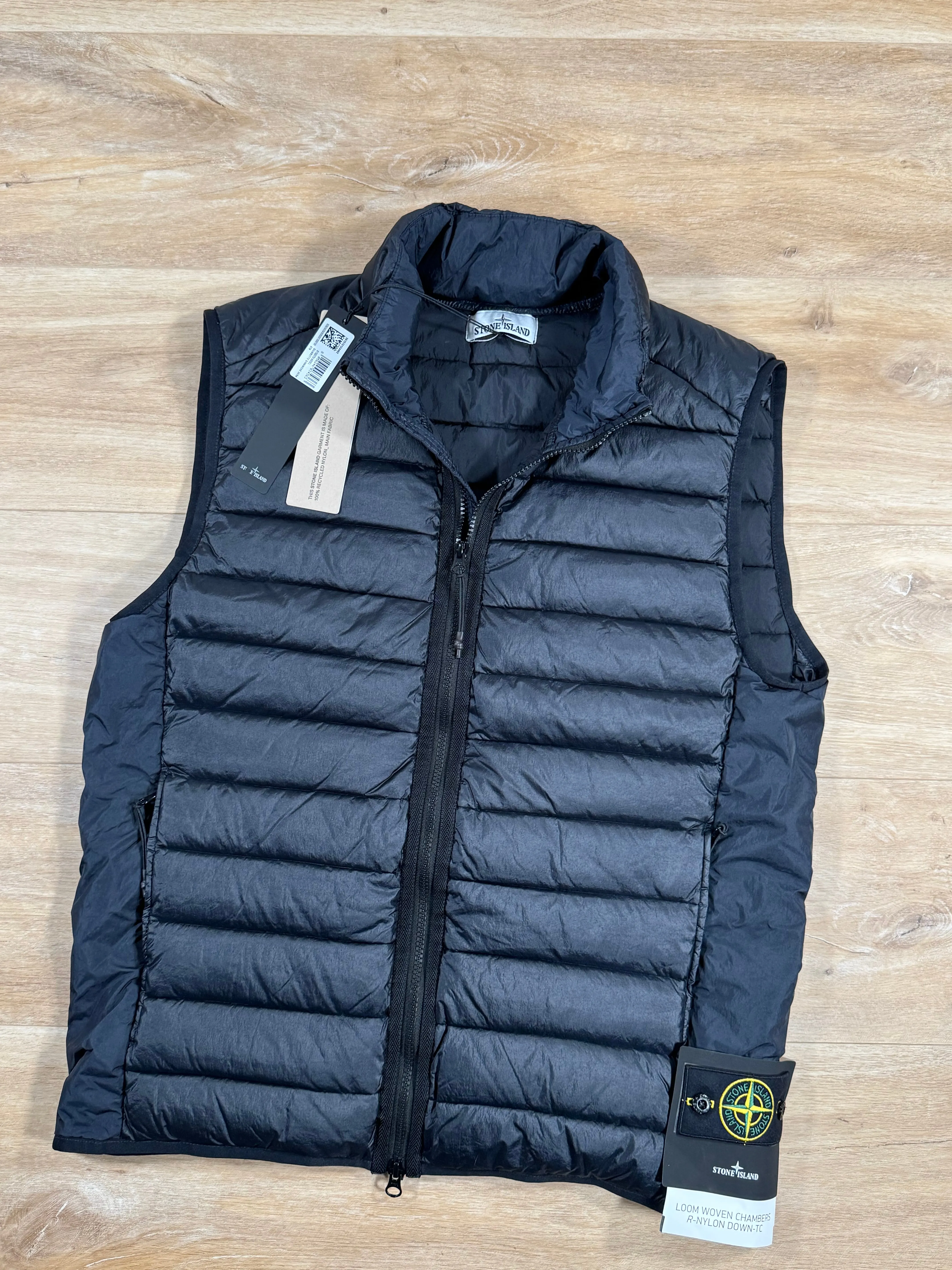 Stone Island Nylon Down-TC Light Vest in Navy