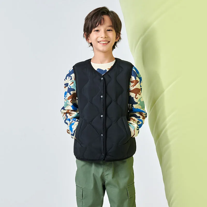 TANBOER Kid's Light Quilted Down Vest Boys Girls