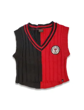 *Texas Tech Hype & Vice "Chloe" Cropped Sweater Vest