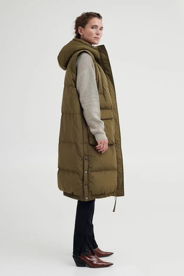 The Cristel Coat (  Vest!) - Olive - PLUS