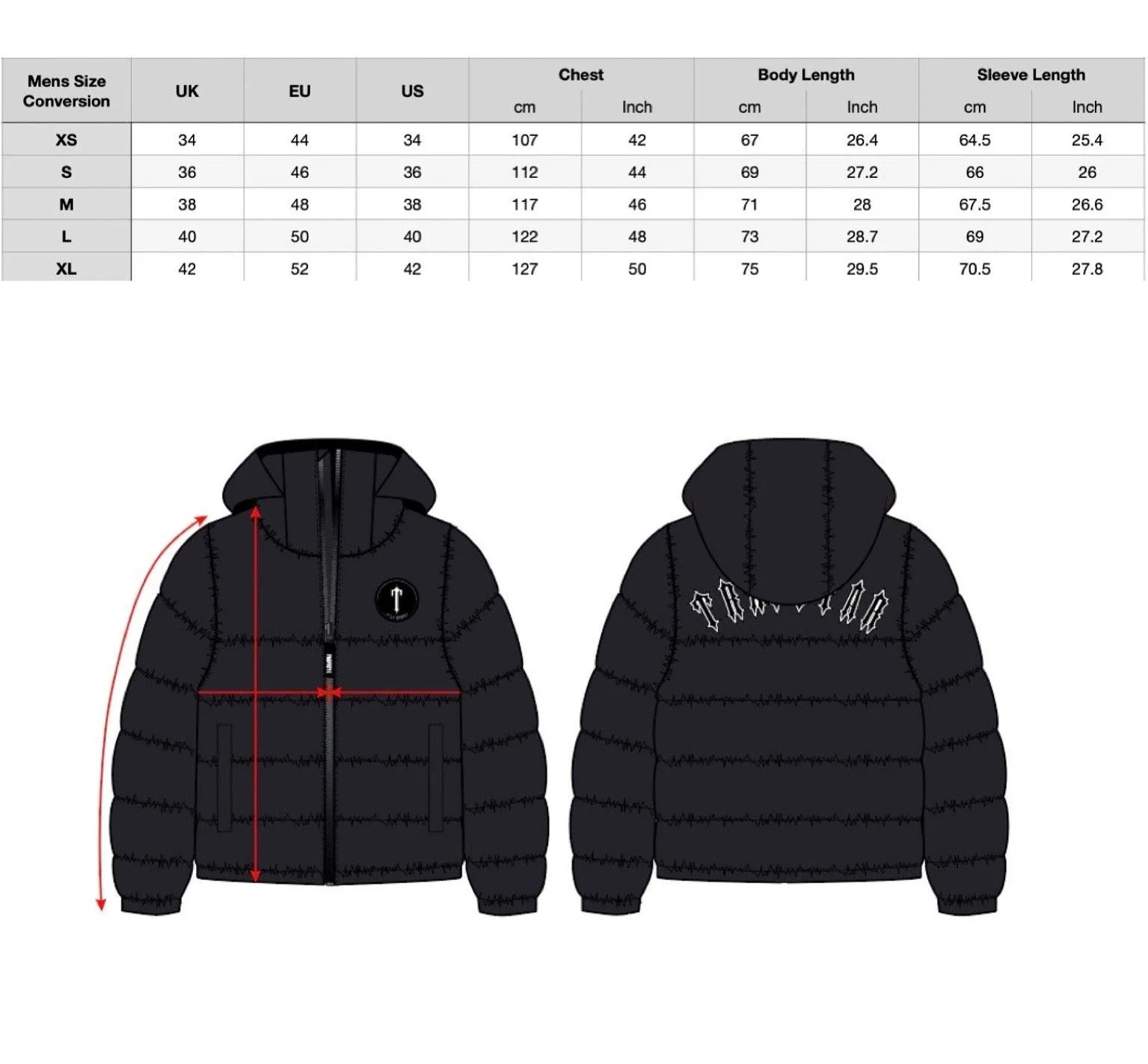 Trapstar Decoded Hooded Puffer Jacket