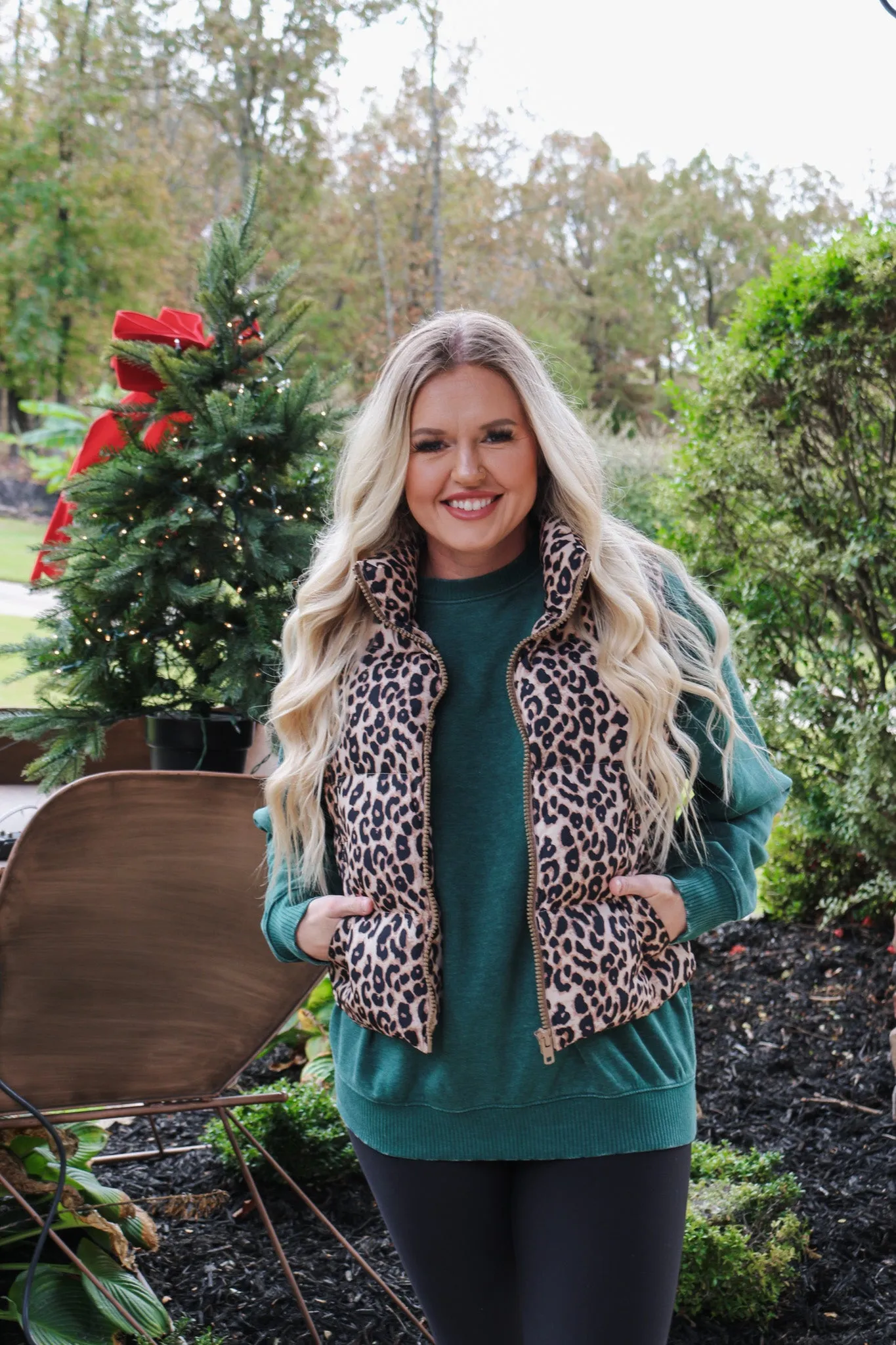 Wildest Wonders Leopard Puffer Vest