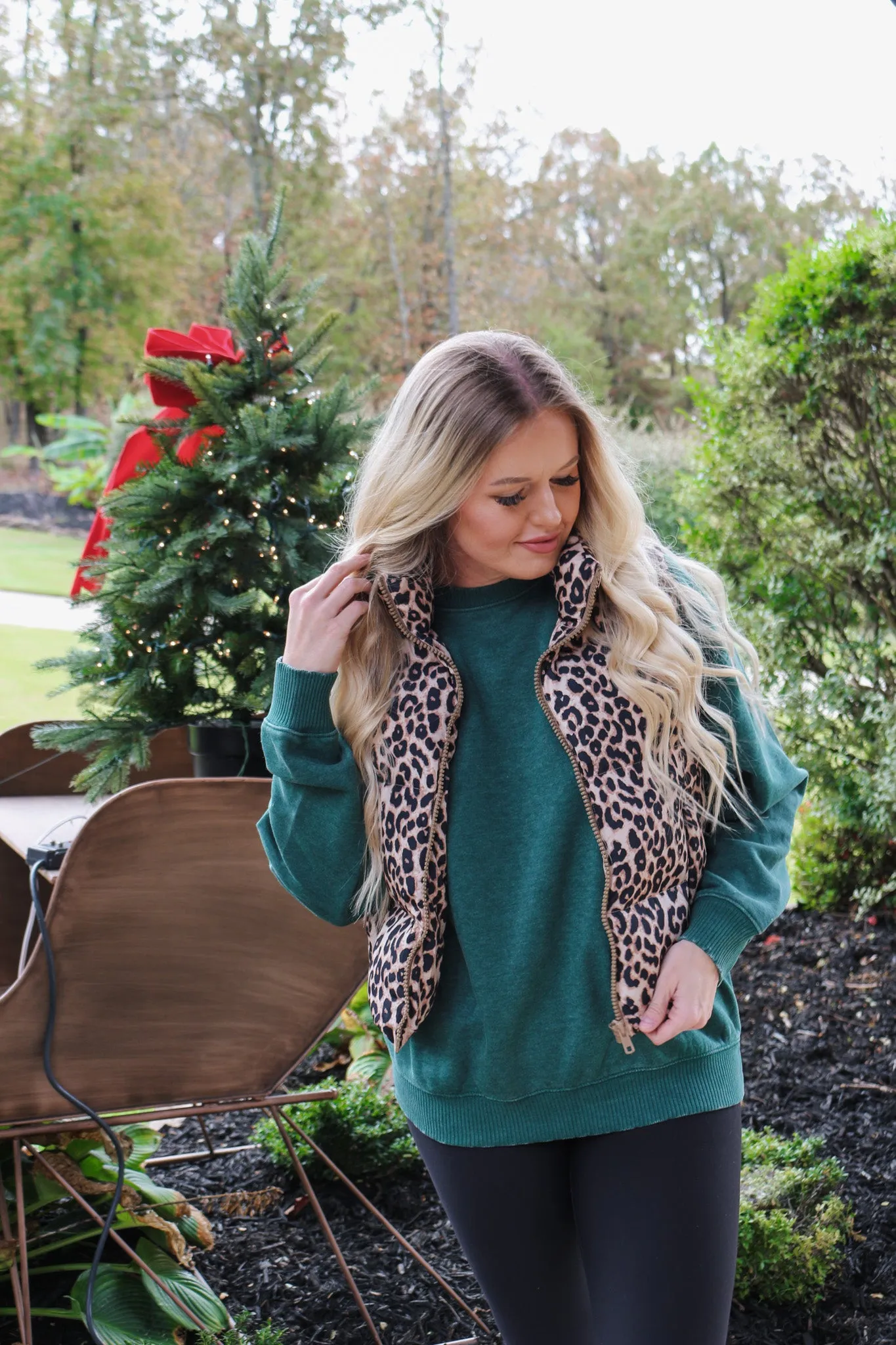 Wildest Wonders Leopard Puffer Vest